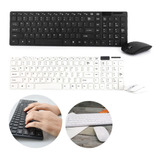 Kit Teclado Mouse Sem Fio Slim Computador Notebook Wireless