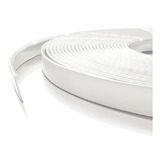 Rolo De 25m Perfil Trim Branco 1'' Abs Para Letra Caixa