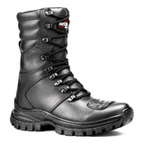 Bota Em Couro Motociclista Militar Civil Exercito Promoção