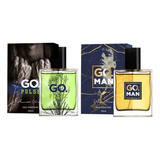 Kit 2 Perfumes Para O Dia (versáteis) - Go Pulse + Go Man
