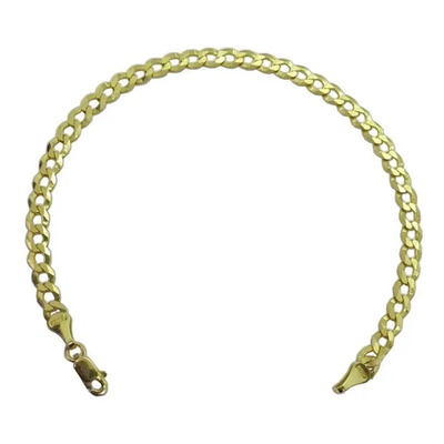 Pulsera Pulso Esclava Cubana Oro 10k 21.5cm 5mm 215 Cm