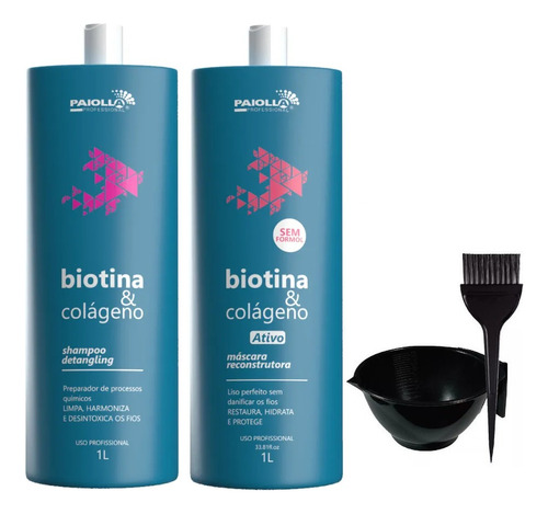 Biotina Paiolla Kit Progressiva + Kit Aplicaçao Brinde