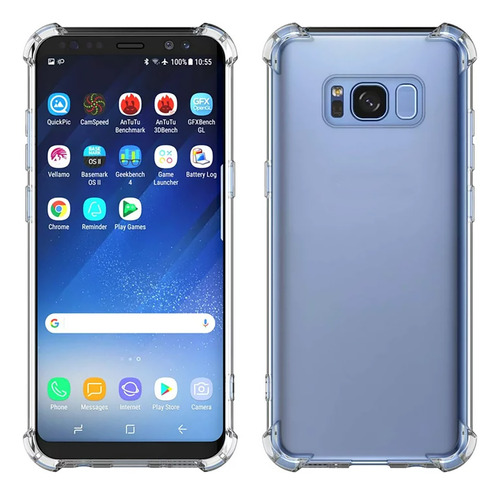 Funda Para Galaxy S8 Alto Impacto Antigolpes Transparente 