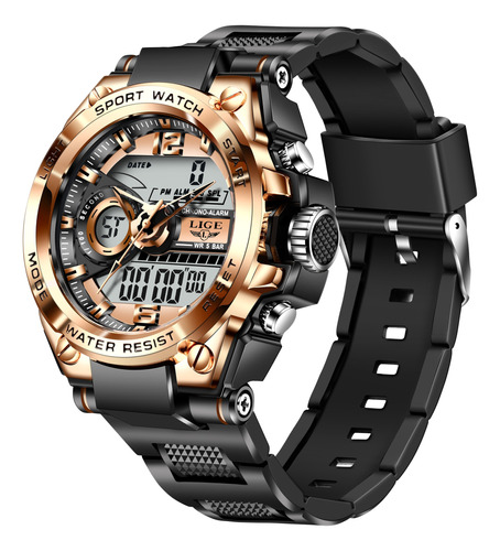 Lige Sports Reloj Electrónico Reloj Digital Para Hombre Moda