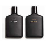 Perfume Zara Gold Man + Silver Man 100ml Original Para Hombr