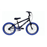 Bicicleta  Bmx Freestyle Infantil Ello Bike Energy Aro 20 Freios V-brakes Cor Preto/azul Com Descanso Lateral