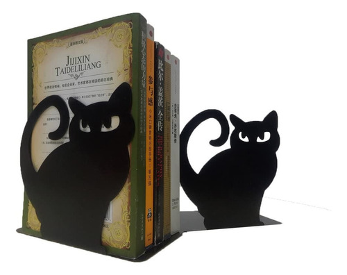 Sujeta Libro De Gato Decorativo Metal Antideslizantes