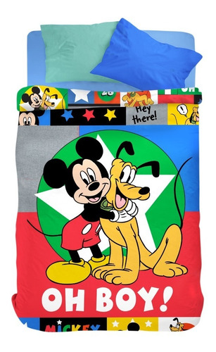 Acolchado Cuna Funcional Mickey Piñata