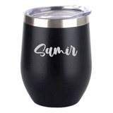 Vaso En Acero Inoxidable. Personalizado! Negro!