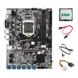 Placa Base B75 12 Usb Btc Mining, Cpu G1630, 2 Cables Sata Y