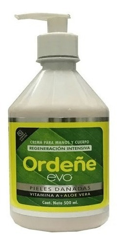 Crema De Ordeñe  Vit A Y Aloe Vera X 500ml C/ Dosif. Pack X3