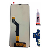 Frontal Tela Display E7 Plus Xt2081 + Conector Usb + Cola