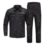 Traje De Manga Larga De Camuflaje F116 Para Hombre, Fino, Tr