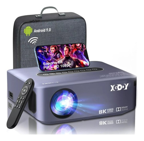  Proyector Android Wifi Led 1080p Full Hd 8k 8000lumens