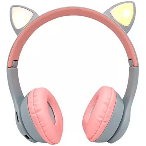 Auricular Vincha Cat Ear P47m Bluetooth Led Rgb