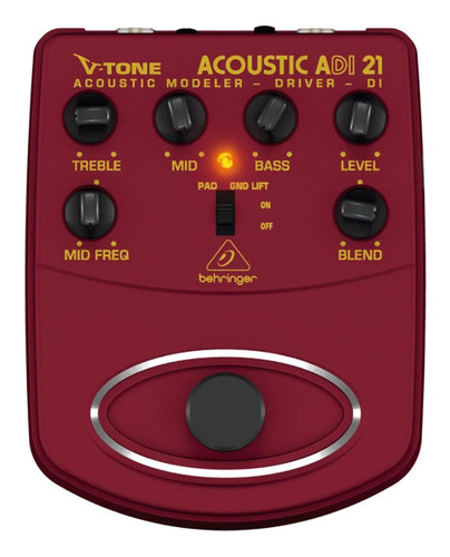 Pedal Behringer Adi21 Simulador Direct Box Para Violões Nfe