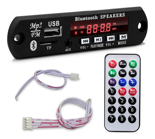 Placa Para Amplificador Modulo Usb Mp3 Bluetooth Muda Pasta