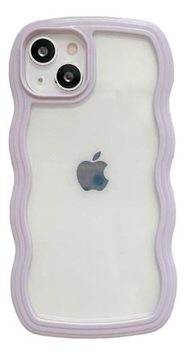 Funda Para iPhone 11 12 13 14 Borde Ondulado Wave + Vidrio