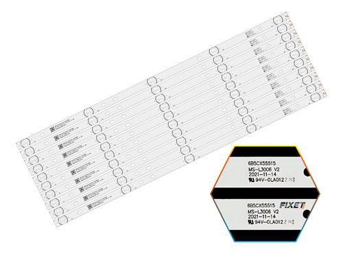 Kit 10 Tiras Led Sansui Ms-l3006 Smx5819usm