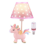 Lámpara De Unicornio Linda Para Dormitorio De Niñas, Mesita
