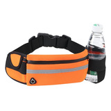 Cangurera Deportiva, Bolsa Deportiva Con Cinturón Elastic Color Naranja