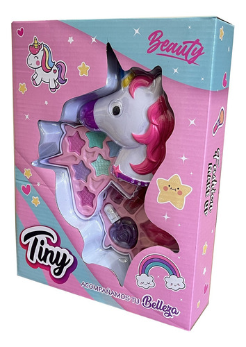 Juego Set De Maquillaje Unicornio Sobras Y Esmalte Mt3 3058