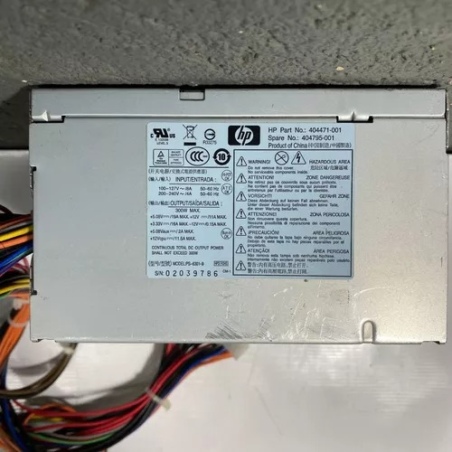 Fonte Real Hp Mod: Ps-6301-9 24pin 300w Dx7300 Dc5700 Dc5750