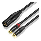 Cable Adaptador Xlr Macho A Doble Rca Hembra, 1m