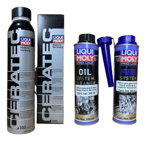 Kit Liqui Moly Ceratec  Injector Reiniger Y Engine Flush Plu