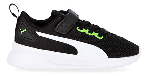 Zapatillas Puma Flyer Runner Para Niños En Verde Y Blanco | 