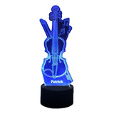 Violino I Luminária Led Pilha 1 Cor I Música Presente