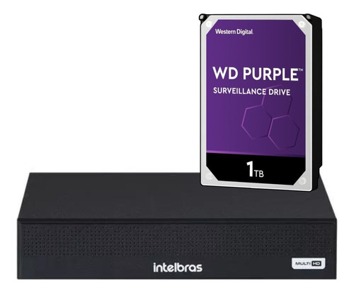 Dvr Intelbras 16 Canais Mhdx 3116c Com Hd 1tb Purple