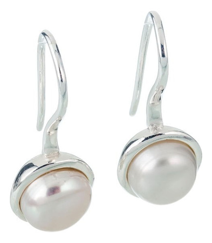 Aros Pndora Plata 925 Perlas Blancas Chicas Colgante