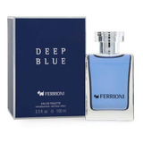 Perfume Ferrioni Deep Blue 100 Ml Edt Hombre, Original