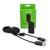 Kit Carga Y Juega Control Xbox One Cargador Pila + Cable 