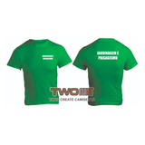 Camiseta Jardineiro Paisagista Camisa Uniforme Trabalho