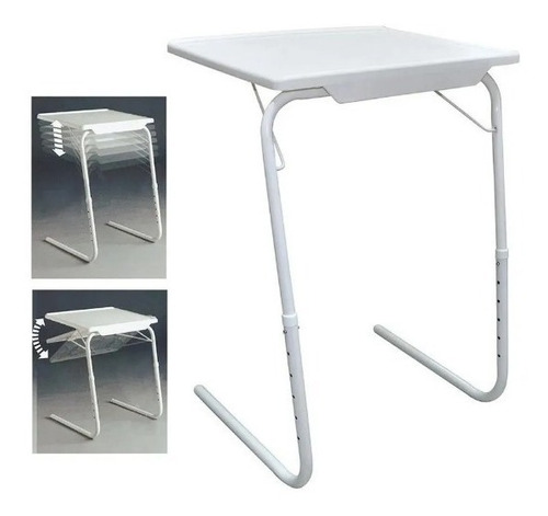 Mesa Portátil Plegable Table Blanca Mate Mesa Apoyo Soporte 