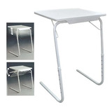 Mesa Portátil Plegable Table Blanca Mate Mesa Apoyo Soporte 