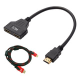 Adaptador Doble Hdmi Tipo Splintter Doble Salida