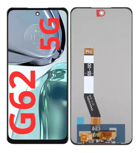 Tela Frontal Original Moto G62 5g Xt2223+cola+pelic.3d+capa