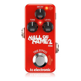 Pedal Tc Electronic Hall Of Fame 2 Mini Reverb + Nf/garantia Cor Vermelho