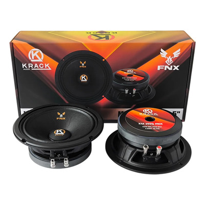 Par De Medios Rangos Fnx 6.5'' Km-65sq 300w Max Krack Audio | Meses sin interés