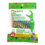 Fio Dental Infantil Plackers Cabo Com Desenho De Animais