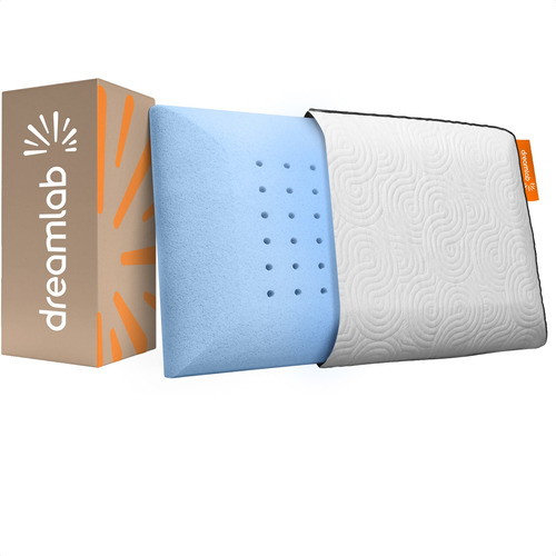 Almohada Memory Foam Blue Gel Dreamlab Estándar