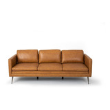 Sofa 3c Tesa Tan Cuero The Popular Design