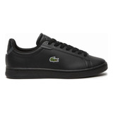 Tenis Lacoste Carnaby Evo Pro Negro Mujer Moda Comodos