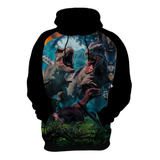 Blusa De Frio Moletom Jurassic Park World Dinossauro Hd 11