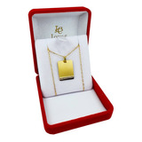 Conjunto Collar Oro 18k Chapa Cartier Personalizado M540