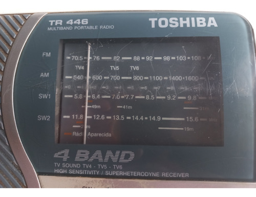 Rádio Portátil Toshiba Tr 446 Fotos Reais Do Aparelho!!!!!!!