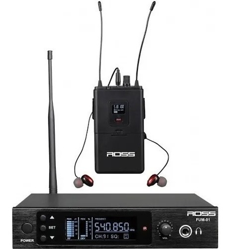 Sistema De Monitoreo Inalámbrico In-ear Ross Fum-001 + Auri
